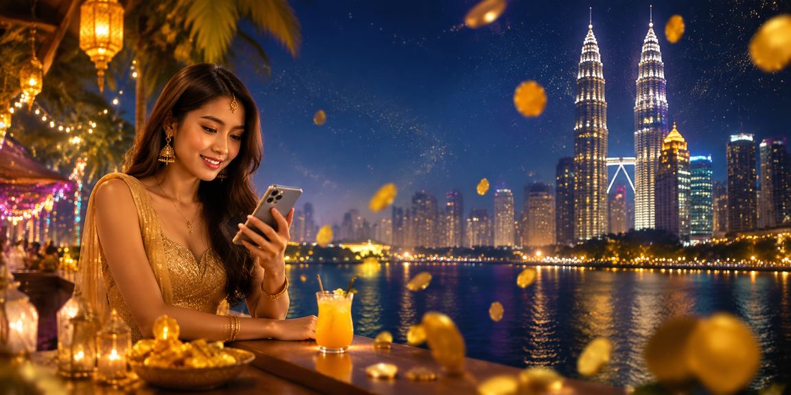 Pemain menggunakan telefon untuk bermain kasino dalam talian di Kuala Lumpur dengan mudah